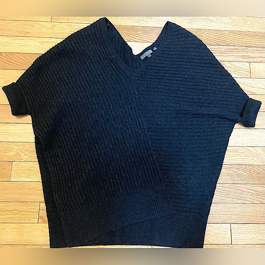 Vince Cocoon Sweater In Heather Charcoal Gray, In Yak Wool